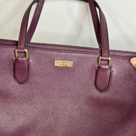 Kate Spade Purple Leather Zip Tote - Picture 3 of 16